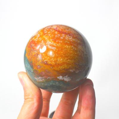 China China Wholesale Natural Polished Colorful Ocean Jasper Sphere Quartz Crystal Ball For Home Decoration for sale