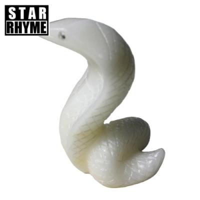 China China 15cm jade crystal carvings cobra healing crystals white stones decorations for sale