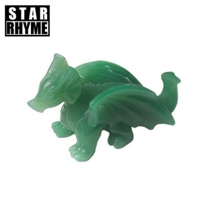 China China Dragon Jade 15cm Crystal Home Decor Wholesale Natural High Quality Green Stones Healing Crystals for sale