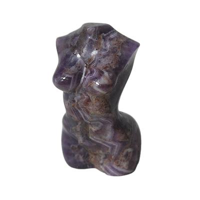 China Crystal figurine Crystal Torso Statue Carved Goddess Body dream wholesale amethyst china crystal women body charm model for sale