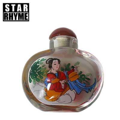 China China Chinoiserie Crystal Crafts Folk Snuff Bottle Crafts Crystals Decor for sale