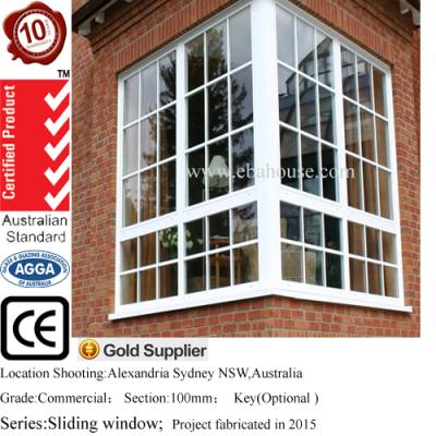 China Thermal Break Australia Jalousie Window Sashes And Sliding Aluminum Window Grills Design Window Glass Gather AS2047 for sale