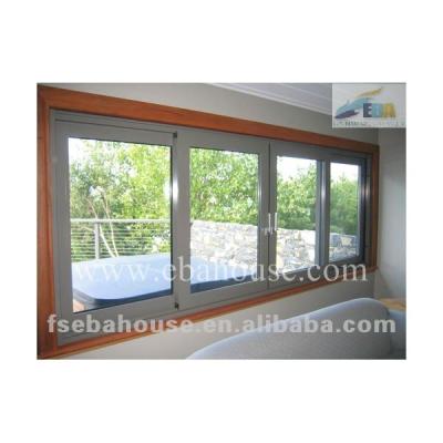 China High Quality Thermal Break Aluminum Sliding Window 4 Panel Kitchen Aluminum Sliding Window Aluminum Window for sale