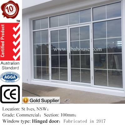 China Chinese supplier aluminumwindows latest swing base track designs with window grill design for sale