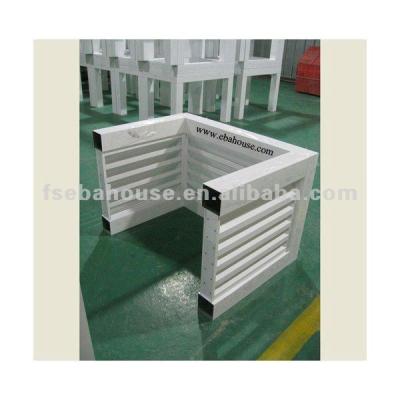 China Fixed Powder Coated Aluminum Louver Window For Air Conditioner Protection for sale