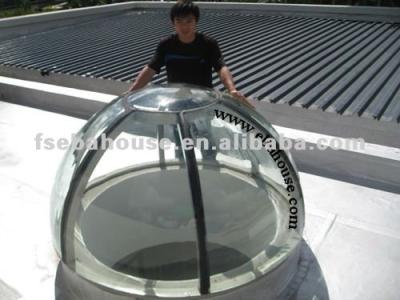 China Aluminum Glass Window CE Skylight Skylight Tent Dome Arch Glass Windows for sale