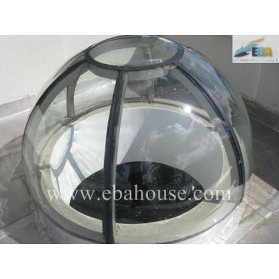 China Fixed special window frame design: aluminum dome skylight for sale