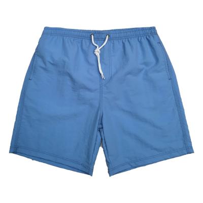 China Custom Made Solid Quick Dry Fashion Factory Male Nylon Swim Trunks Taslan Windproof With Low MOQ for sale