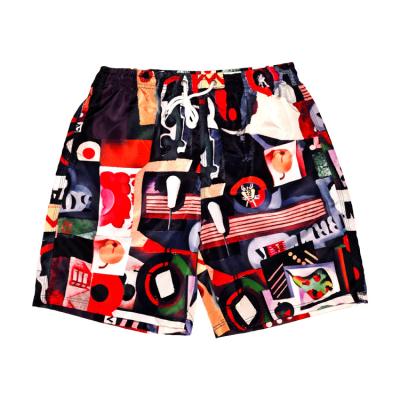 China Memory Fashion Memory Pattern Comfortable Graffiti Pattern Windproof Cloth Comfortable Men's Breathable Boardshorts for sale