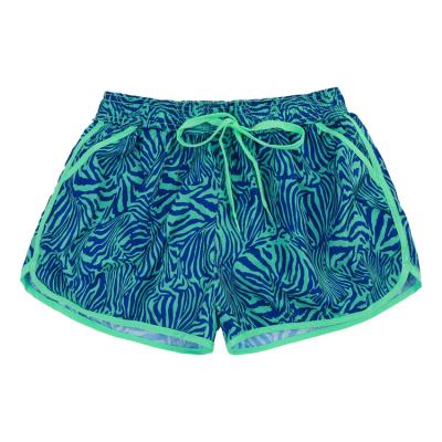 China Wholesale Windproof Zebra Pattern Printed Fashion Quick Dry Shorts Swim Trunk For Women for sale