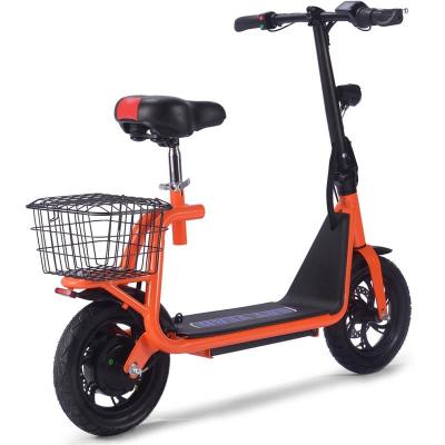 China New Eu Current Unisex US Store H8 350 500w Foldable Portable Off Road 36v 12ah Two Wheels With Seat Adult Electric Scooter for sale