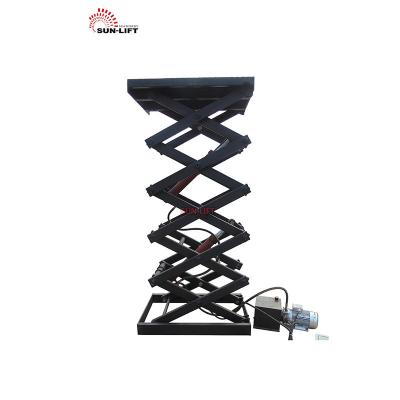 China Load Cargo in Workshop Warehouse Hydraulic Stationary Scissor Lifting Equipment Goods Lift Lift Small Vertical Electric Lift Platform for sale