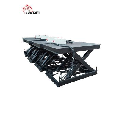 China Load Cargo In Workshop China Factory Warehouse Stationary Cargo Scissor Lift Platform Hydraulic Goods Lift Electric Lift Table 1Ton-20Ton for sale