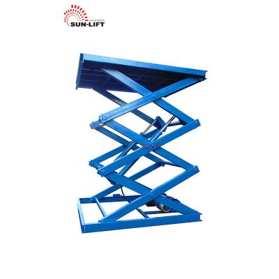 China Load Cargo In Workshop Warehouse Customizable High Quality Mini Warehouse Scissor Cargo Lifts Electric Hydraulic Scissor Lift Table Freight Lift for sale