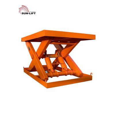 China Load Cargo in Electric Vertical Factory Goods Workshop Warehouse Chain Lift Price Hydraulic Fixed Scissor Warehouse Platform Lift with CE ISO for sale