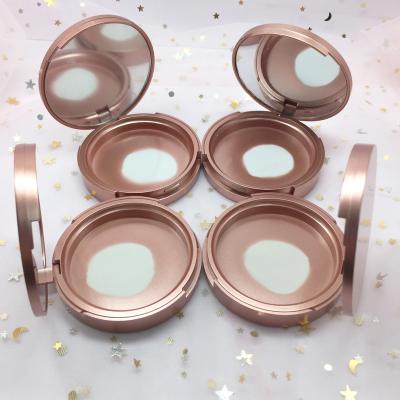 China High End Handmade Wholesale Universal Blush Highlighter Make Empty Plastic Compact Powder Case With Mirror for sale