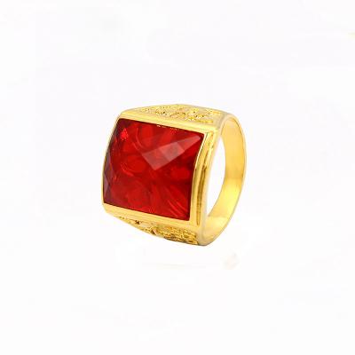 China Xuping Jewelry CLASSIC Gemstone Ring 24k Gold Plated Ring With Zircon Wholesale Ring for sale