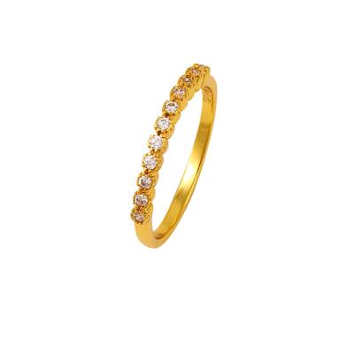 China Fashion Jewelry Gold Plated Zircon Trendy xuping Diamond Ring For Women for sale