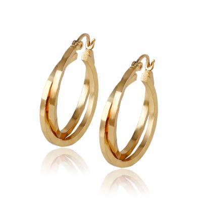 China 92841 CLASSIC xuping jewelry 24k gold circle earring for women for sale