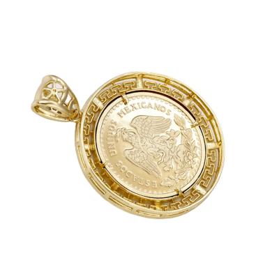 China 33126 fashion casual/sporty xuping 14k gold plated gold pendant men's mexican coin eagle design pendant for sale