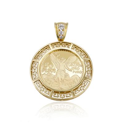 China 33126 Xuping Mexico Religious Gold Plated Coin Badge Style Pendant For Men for sale