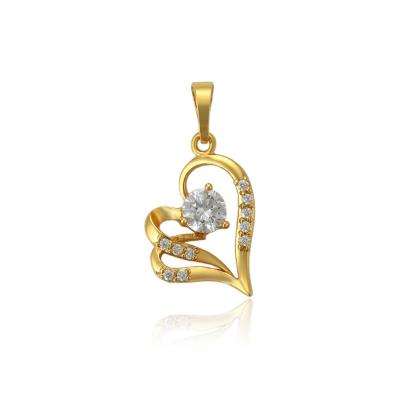 China FASHIONABLE 33594 Fashion costume xuping heart-shaped zirconia necklace pendant for girls for sale