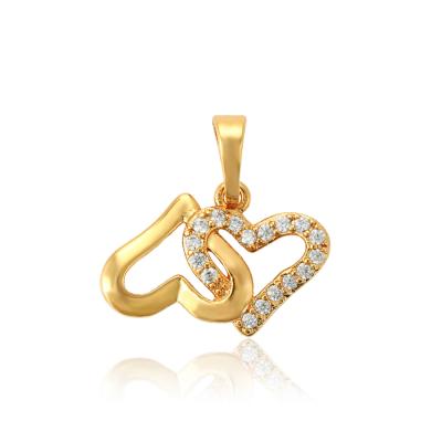 China CLASSIC 33655 Xuping Pendant , Eternity Heart Linking Shaped 24k Gold Plated Pendant For Women for sale