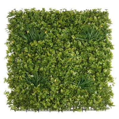 China Art Decor New Product Artificial Grass Hedge Boxwood Carpet Green Wall Plant For Outdoor Decoration for sale