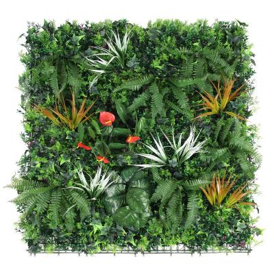 China Art Decor Cheap Price Plastic Boxwood Hedge Hanging Green Artificial Grass Wall Plants For Home Decor for sale