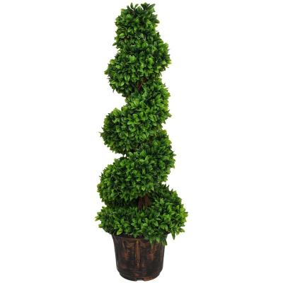 China Large Eco-friendly Outdoor Artificial Topiary Plants And Artificial Plastic Green Wedding Palm Tree Plant Decorative Trees Plant for sale