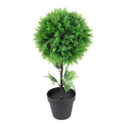 China Wholesale Artificial Outdoor Indoor Decoration Grass Ball Potted Plants Bonsai Plants Plants Trees For Outdoor Decoration for sale