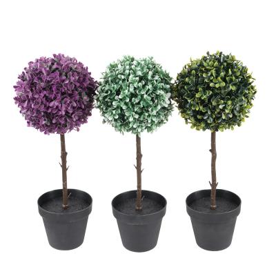 China Wholesale CLASSIC Plastic Boxwood Ball Artificial Bonsai Grass Ball Topiary Tree For Home Decor for sale