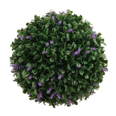 China Art Decor High Quality Plastic Hanging Topiary Green Plants Artificial Grass Ball Boxwood For Shop Decoration for sale