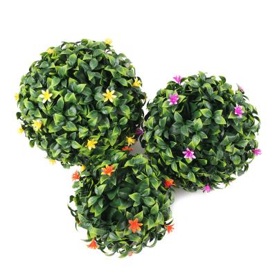 China Art Decor Factory High Quality Artificial Green Grass Flower Topiary Balls for Garden Home Shop Decoration for sale