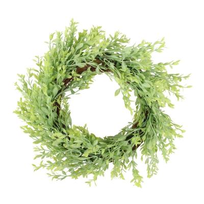 China Office decoration flower plants factory direct 7 inch artificial green ivy lef garland for party garden wedding front decoration for sale