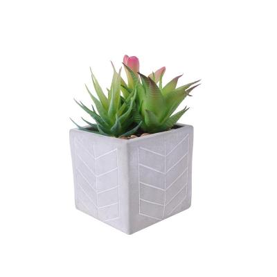 China Environment-frendly factory direct fake assorted green artificial succulent plants small mini for garden home decoration for sale