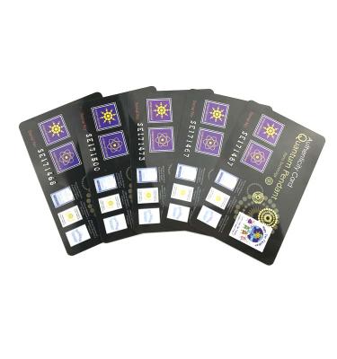 China With High Negative Ion Ion Content Energy Saver Card Wholesale Quantum Reduce Energy Anti-Radiation Card for sale