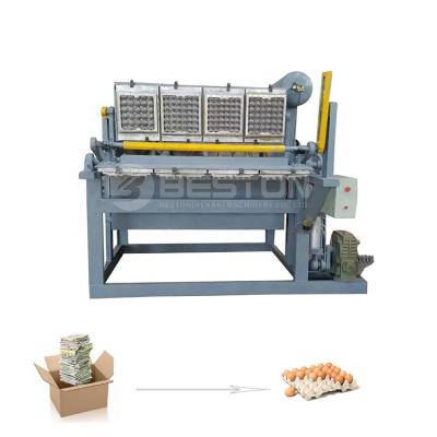 China Factory BESTON Egg Tray Machine 1500 Per/h for Automatic Recycling Molding Egg Tray Making Machine Price of Waste Paper for sale