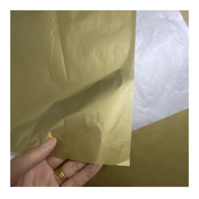 China Biodegradable cheap luxury gold orange custom tissue paper for gift and package for sale