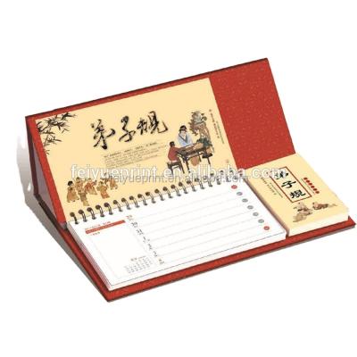 China Promotional/advertising cheap desk calendar/offset printing official work planning for sale