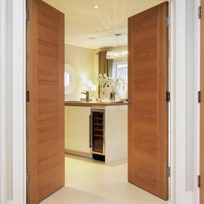 China High Security Double Hung Prehung Wooden Doors for sale