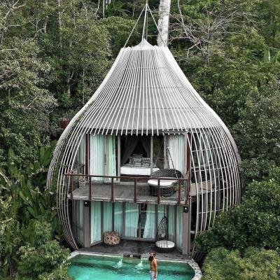 China Modern birdcage homestay prefab design for tourist resort for sale