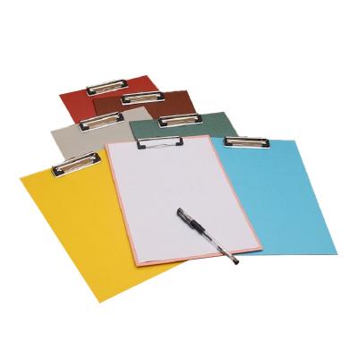 China Office Style Wholesale Cardboard Cheap Customized Hard Cover Writing Clipboard Folding Folder for sale