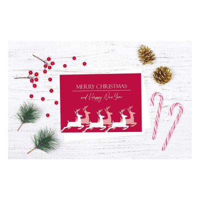 China Promotion\Business\School\Office Celebration Custom Christmas Cards Wholesaler 2021 Colored Paper for sale