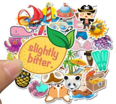 China PVC Cartoon Sticker Waterproof Self Adhesive Direct Supplies High Quality Custom Stickers for sale