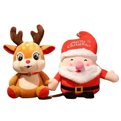 China Plush  Sofe  Stuffed Toy Christmas plush soft stuffed animals toy soft santa claus reindeer custom xmas plushies gift deco for sale