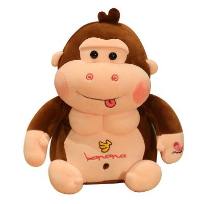 China Cute Fun Gorilla plush stuffed animal toy soft gorilla custom gorilla plush toy decor gift for sale