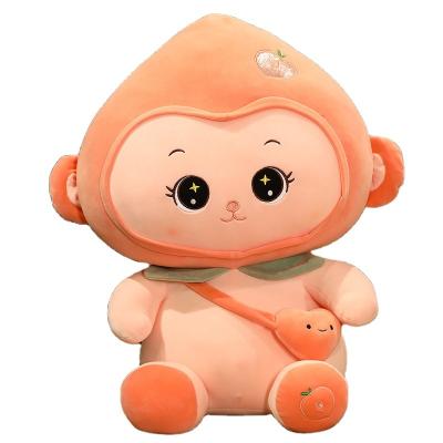 China Cute Funny Monkey plush toy stuffed animal toy pink plush monkey custom soft monkey toy decor gift for sale