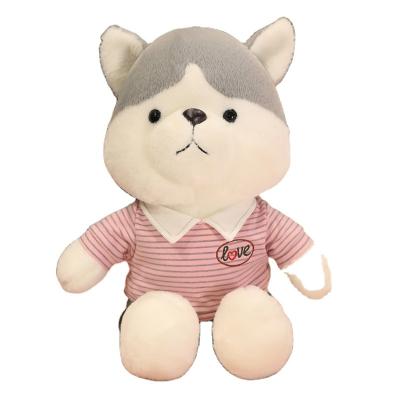 China Cute Fun Dog plush toy husky plush stuffed animals soft husky plush toy decor gift for sale