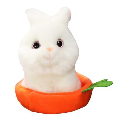 China Cute Fun Rabbit plush toy stuffed animals rabbit with nest custom plush bunny rabbit plush toy gift for sale